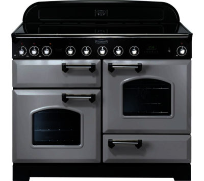 RANGEMASTER  Classic Deluxe 110 Electric Induction Range Cooker - Royal Pearl & Chrome